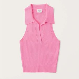 Abercrombie polo collar tank
